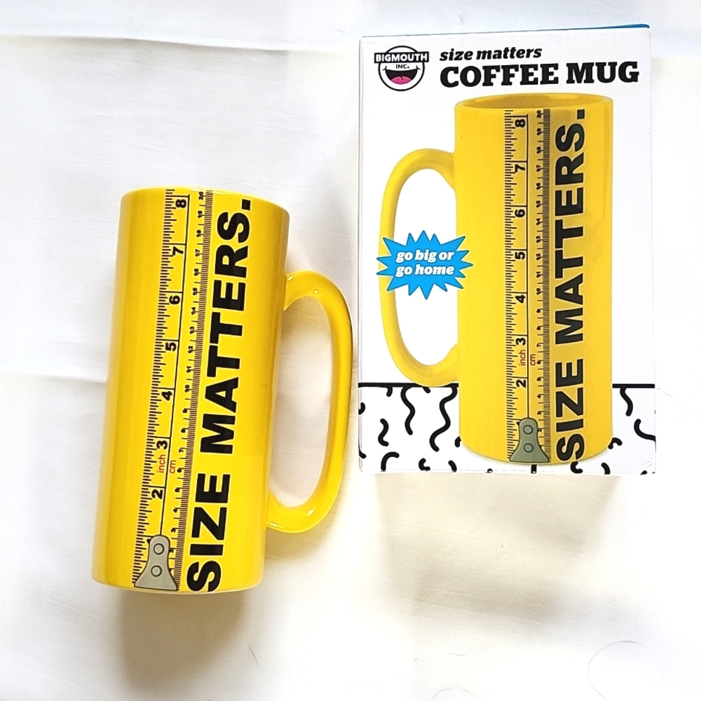 Ceramic Coffee Mug - Size Matters